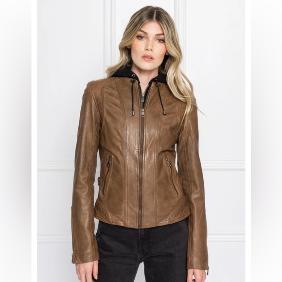 NWT Lamarque Arlette leather biker jacket all saints rag & bone free people - Picture 11 of 14